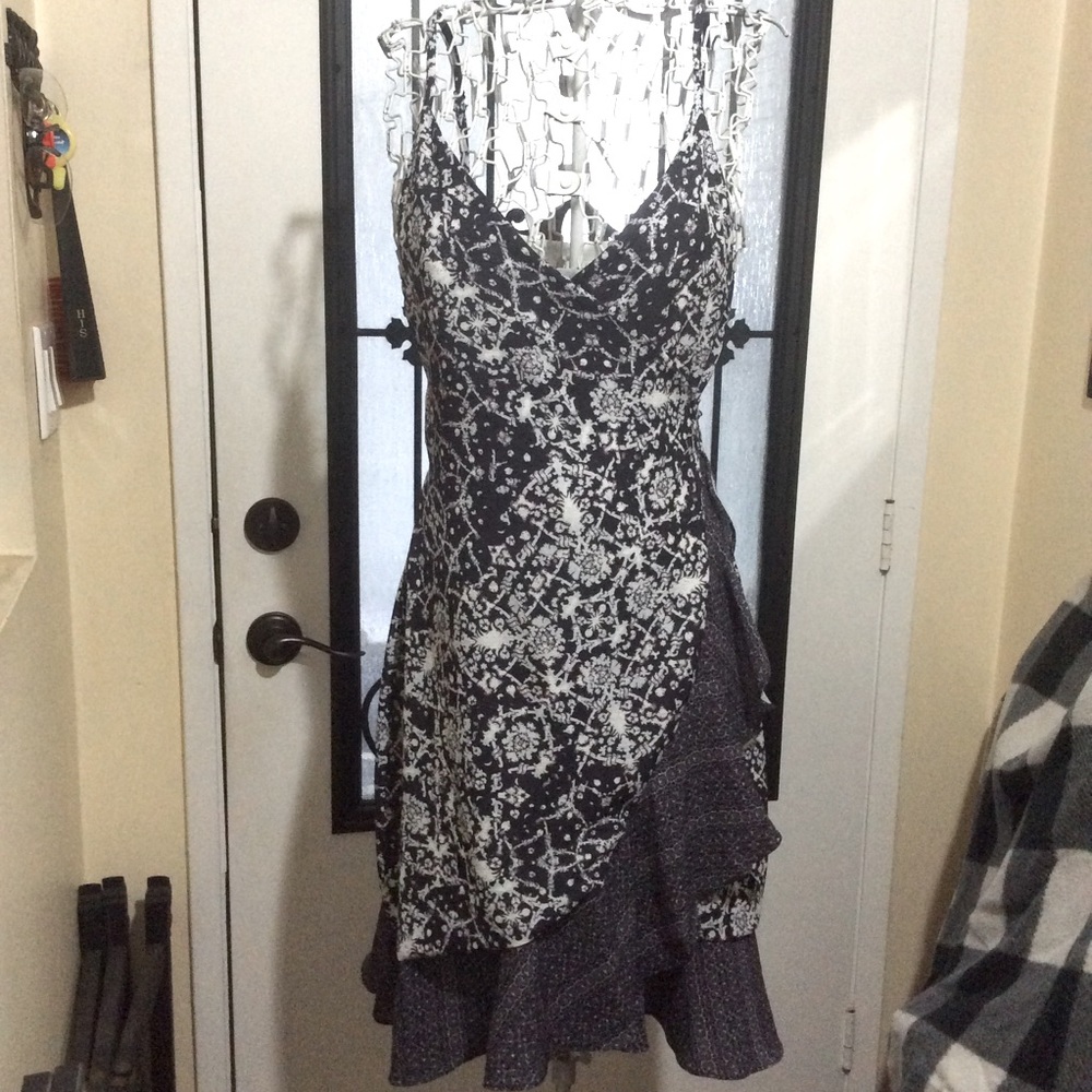 Ava wrap mini dress